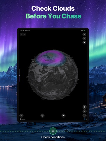 Auroras Forecast & Alerts iPad screenshot