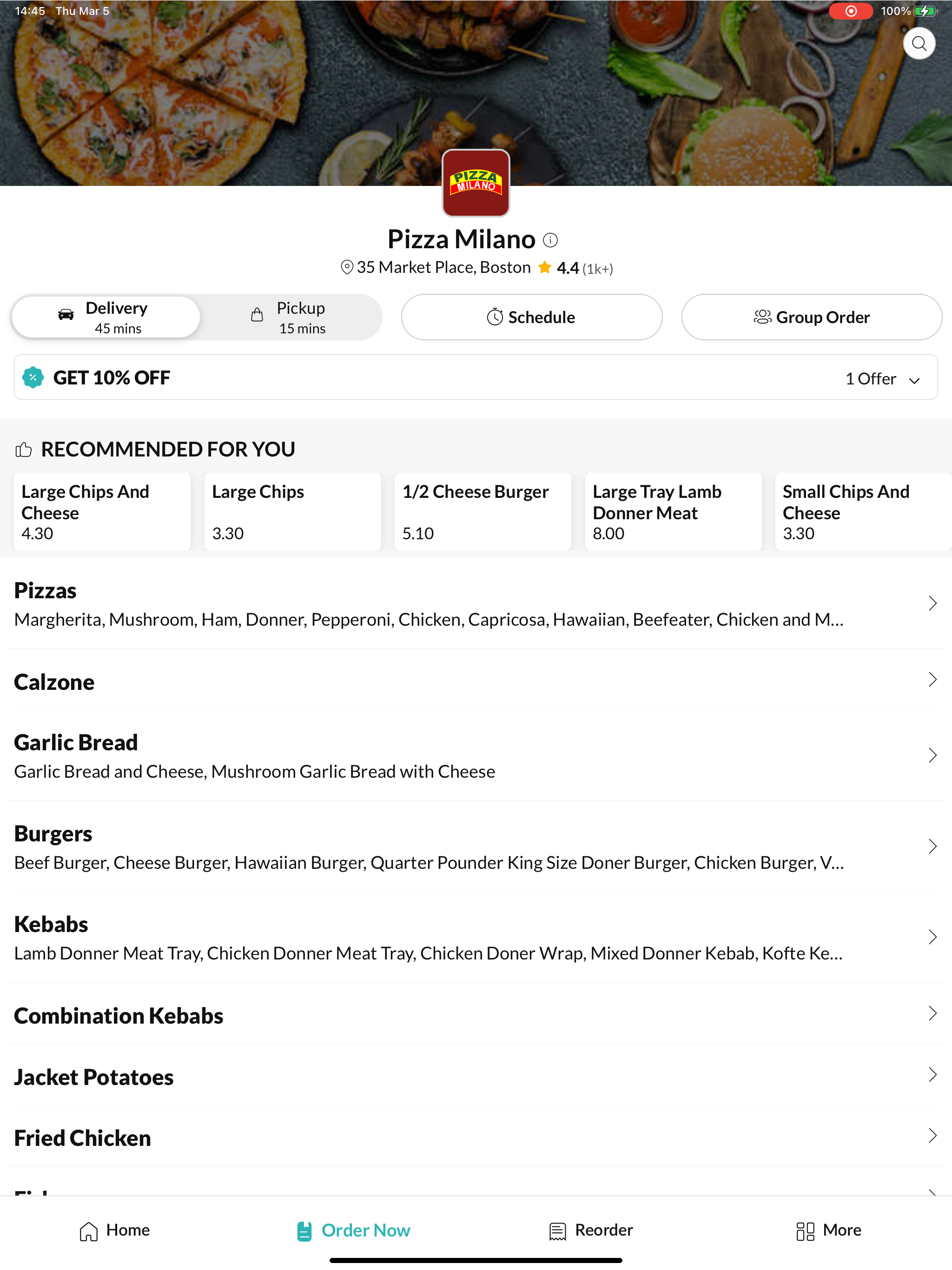 Pizza Milano Boston screenshot 6