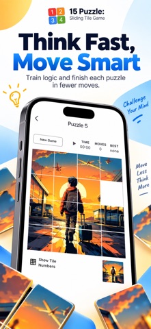 15 Puzzle: Sliding Tile Game Screenshot 2 of 3