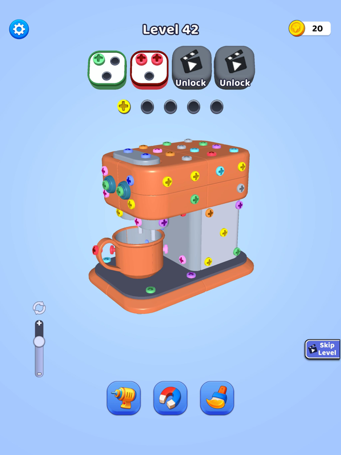 Color Screw Unscrew and Match