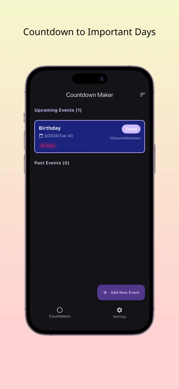 Screenshot #1 pour CountX - Compteur d'événements