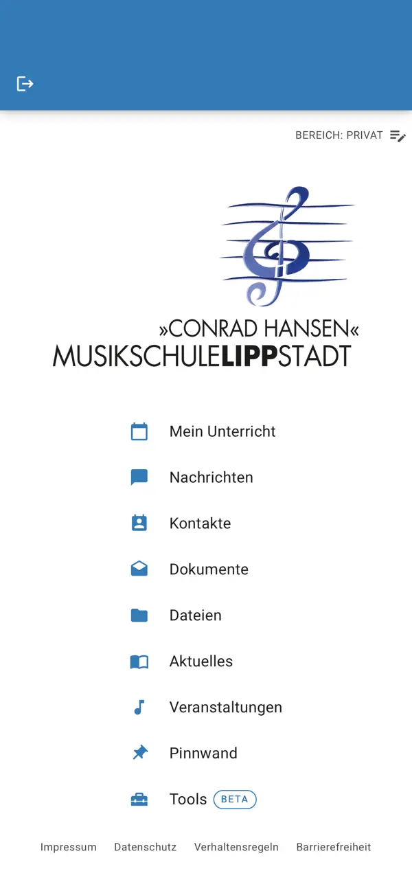 Screenshot #1 pour Musikschule Lippstadt