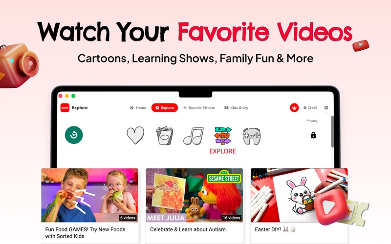 KidsPlay: App for YouTube Kids iPhone screenshot