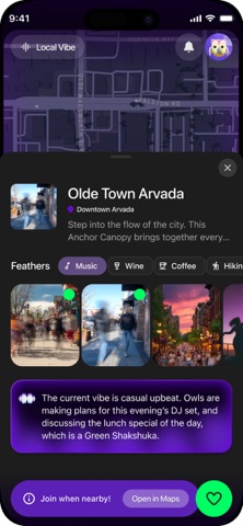 Hoot: Presence-Based Social screenshot