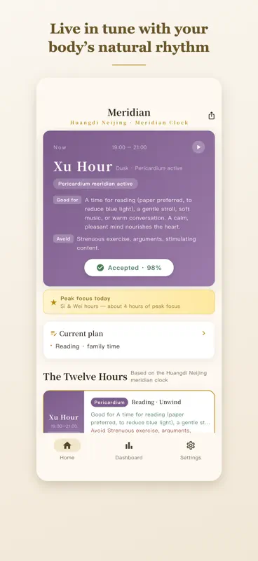 Meridian: Circadian Body Clock screenshot 1 of 6