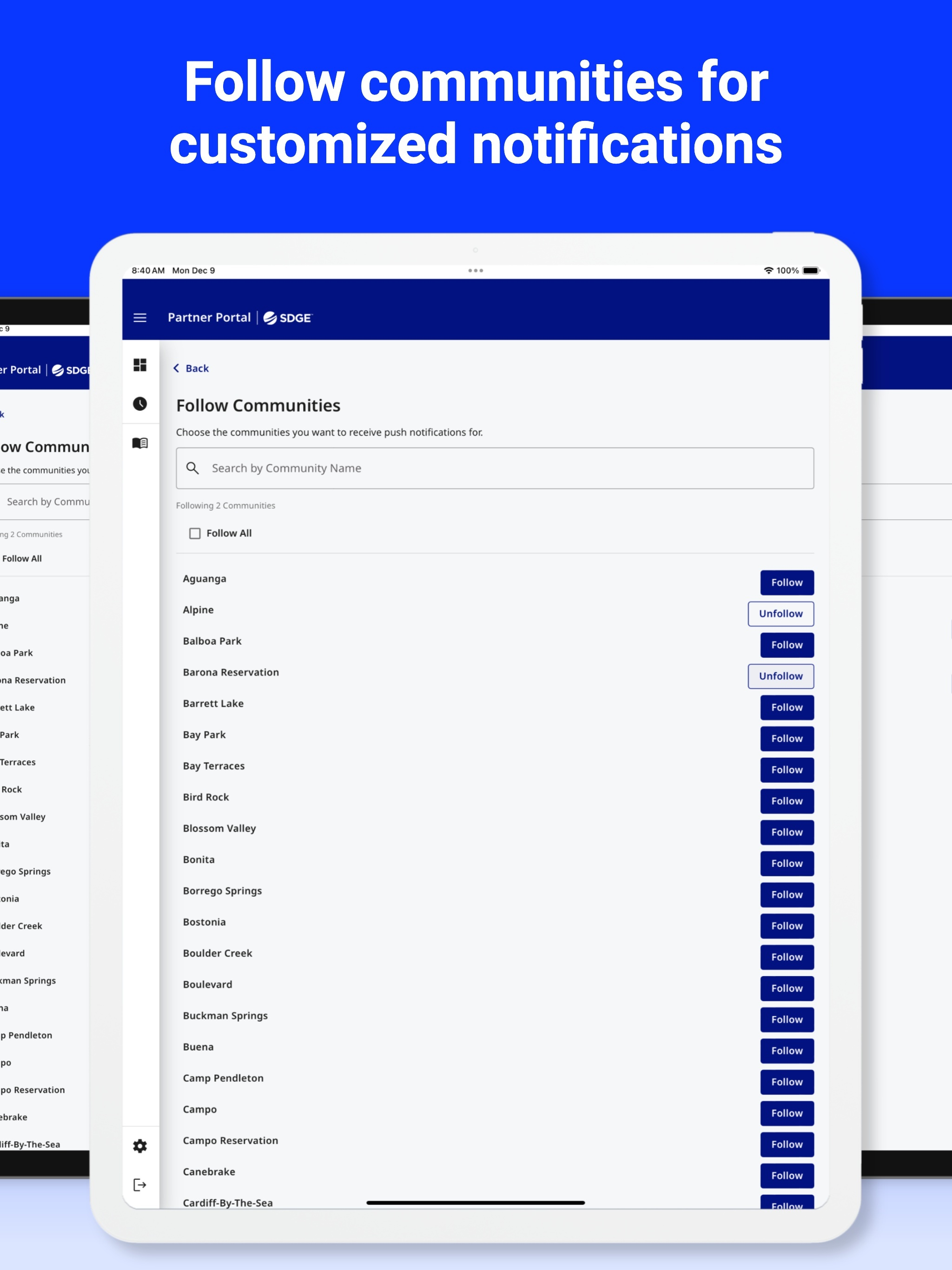 Partner Portal by SDGE