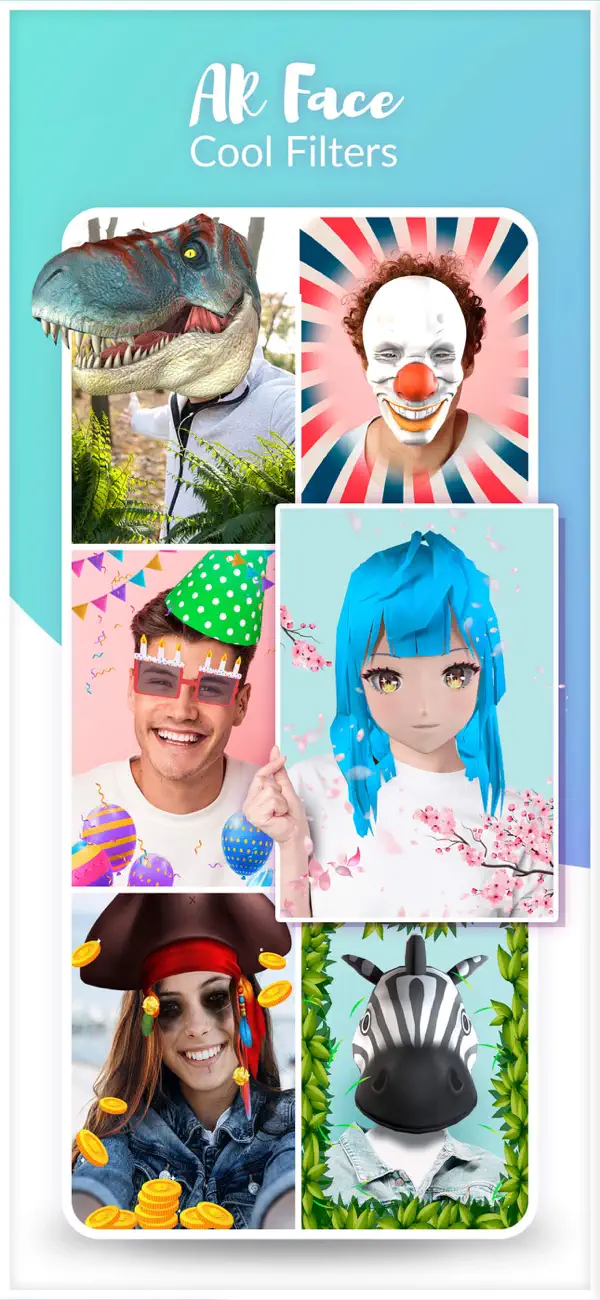 Screenshot #1 pour Filtres amusants pour vidéos