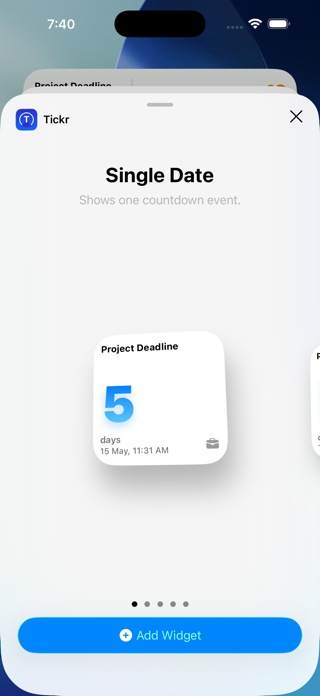 Datick: Event Countdown Screenshot 6 of 7