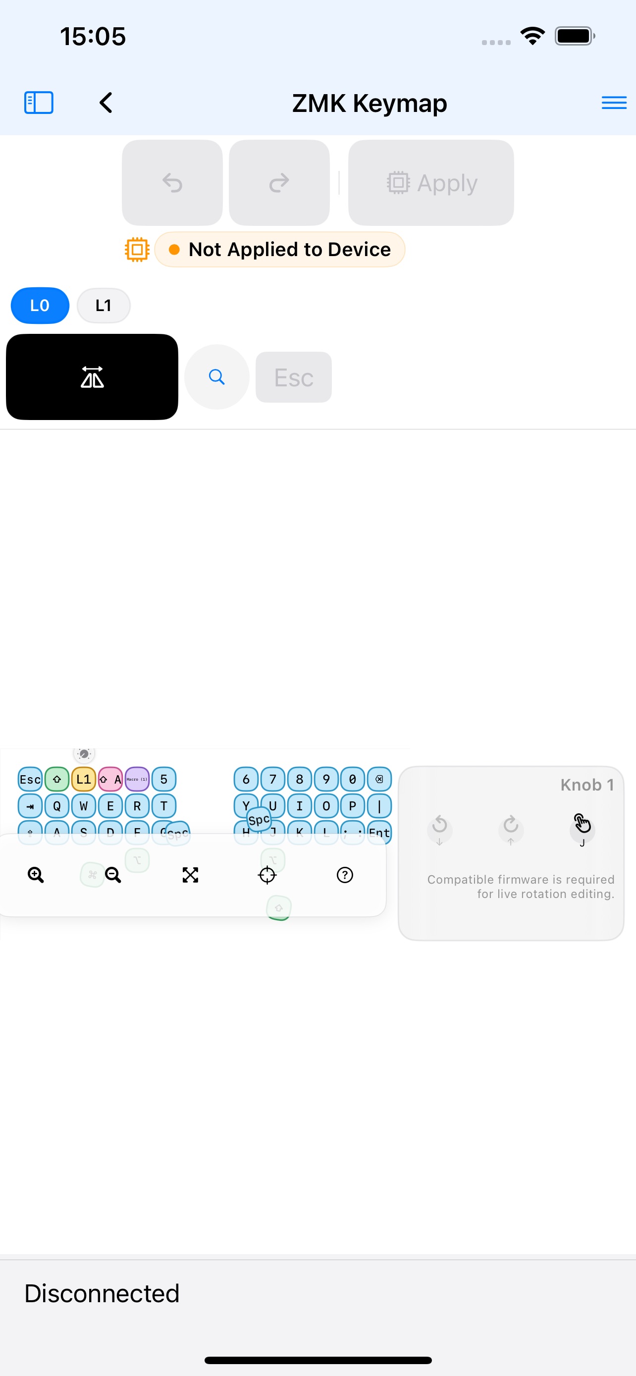 Screenshot 7 of ZMK Editor