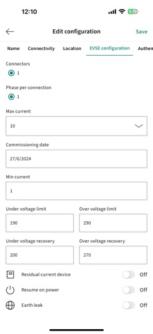 Smart AC EV Charger screenshot