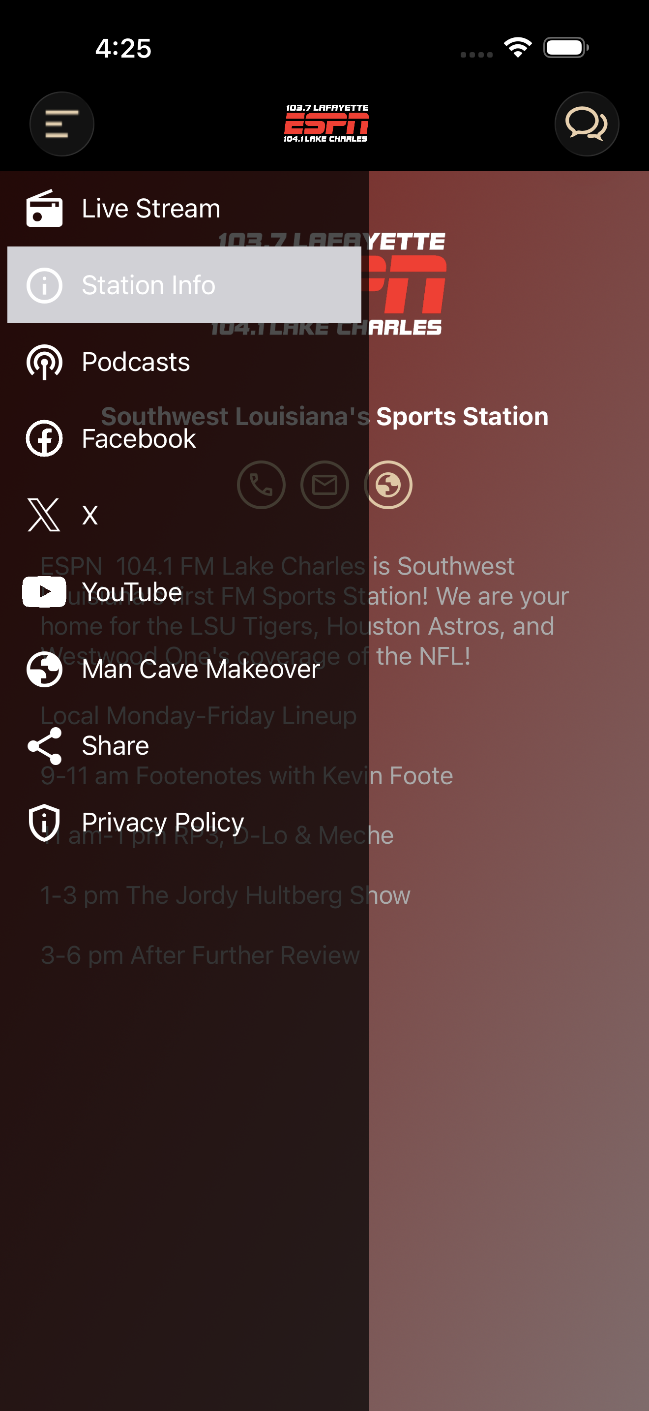 ESPN 104.1 Lake Charles screenshot 10
