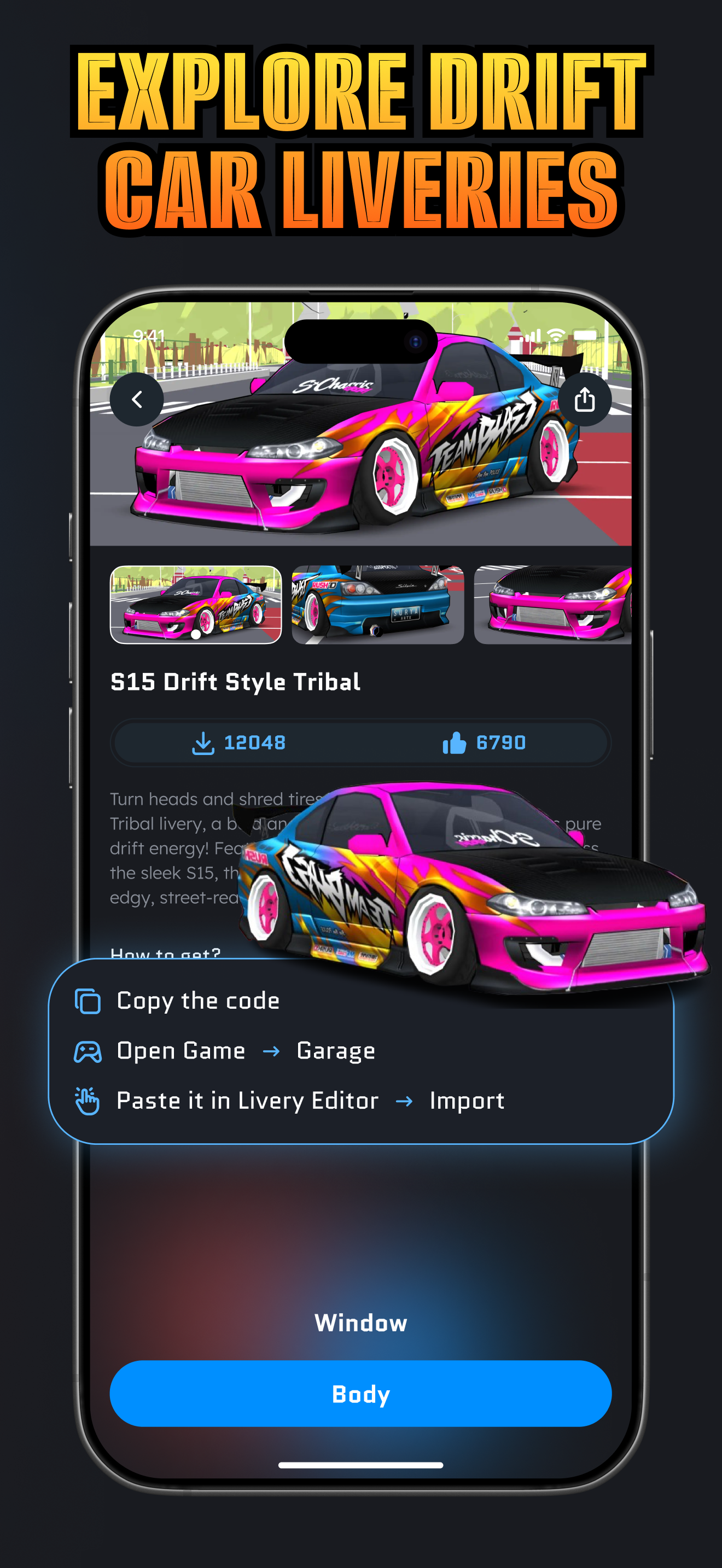 Livery Hub — Car Skins & Codes