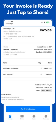 Invoice Maker: Bills, Receipts Screenshot 5 of 5