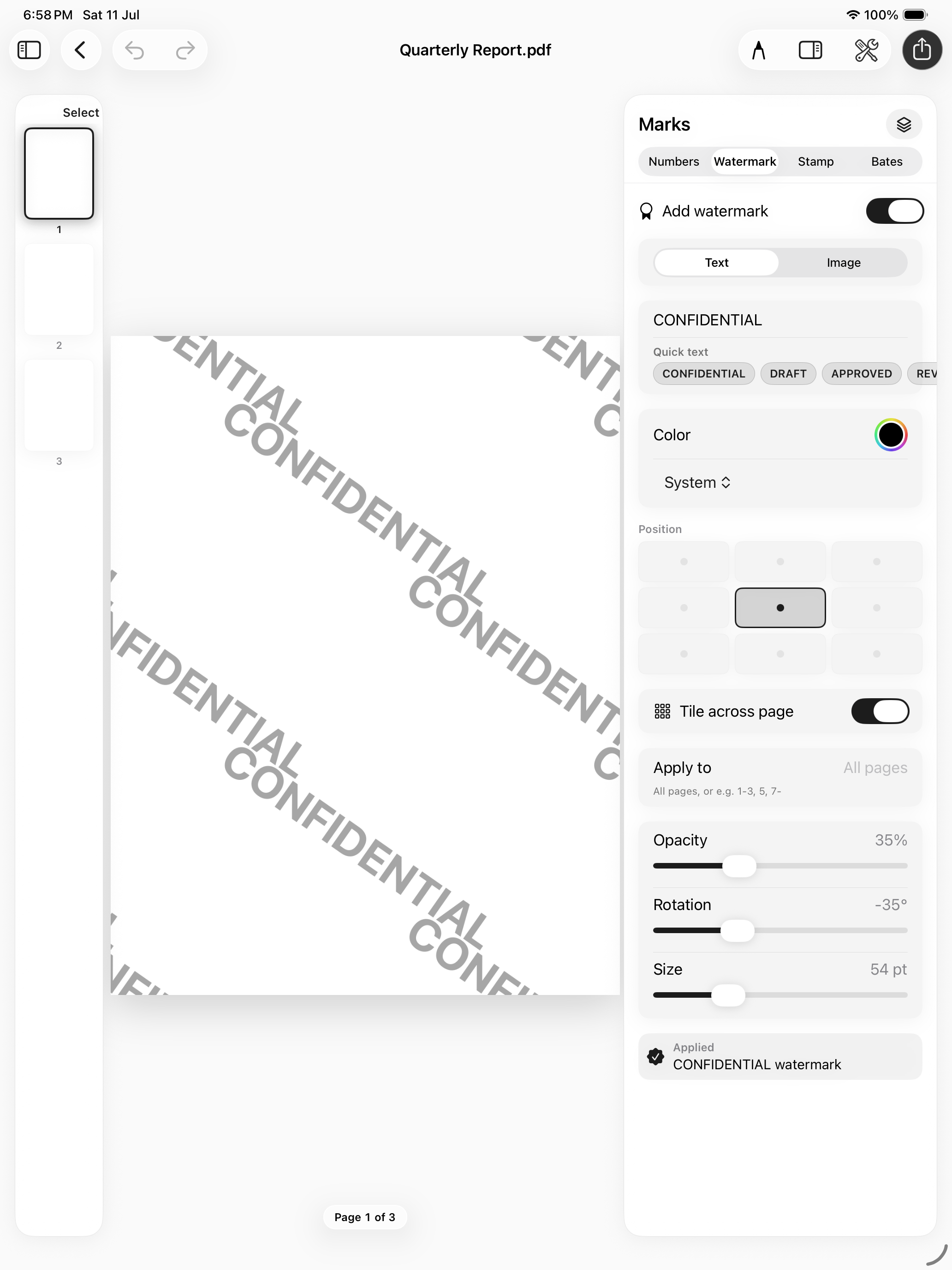 PdfMark screenshot 3