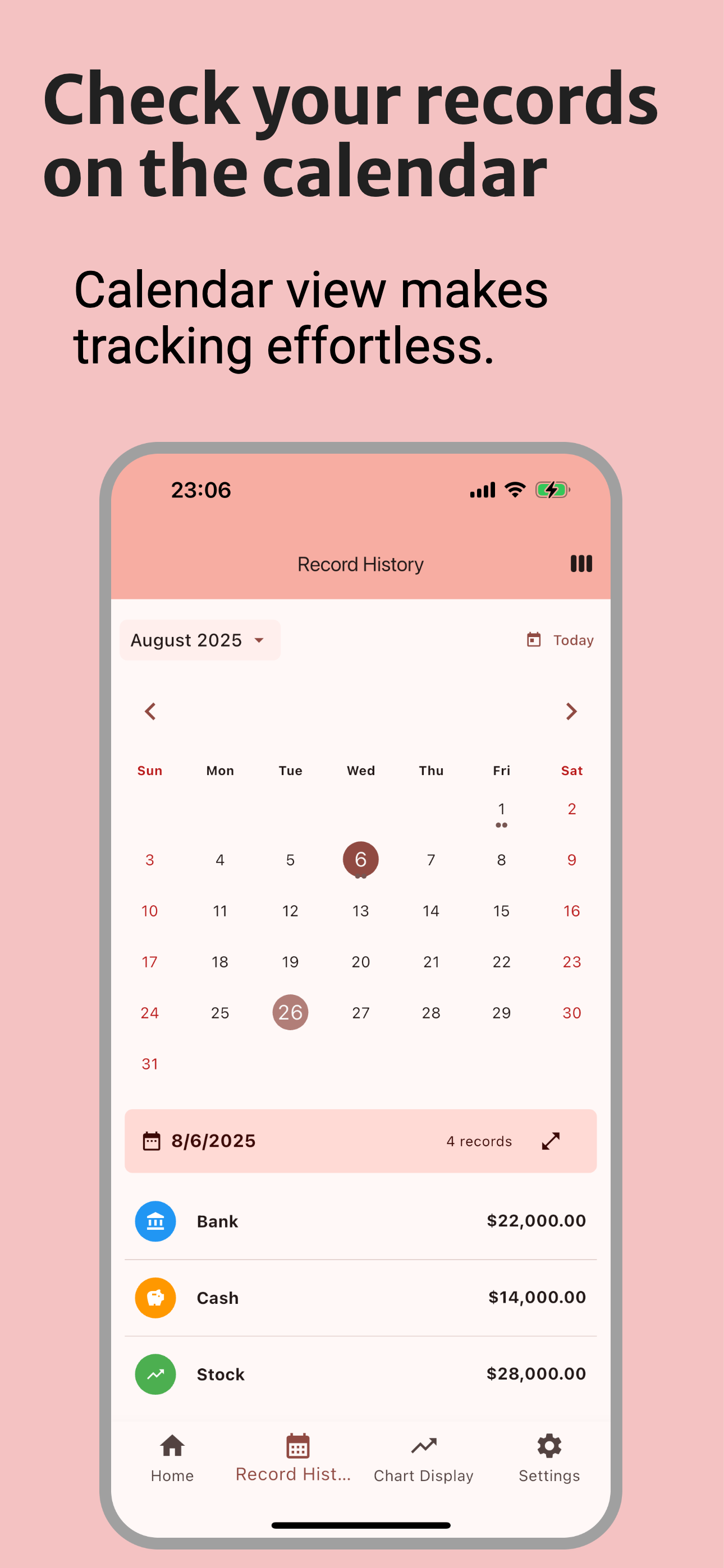 Simple Assets: Money Manager screenshot 4