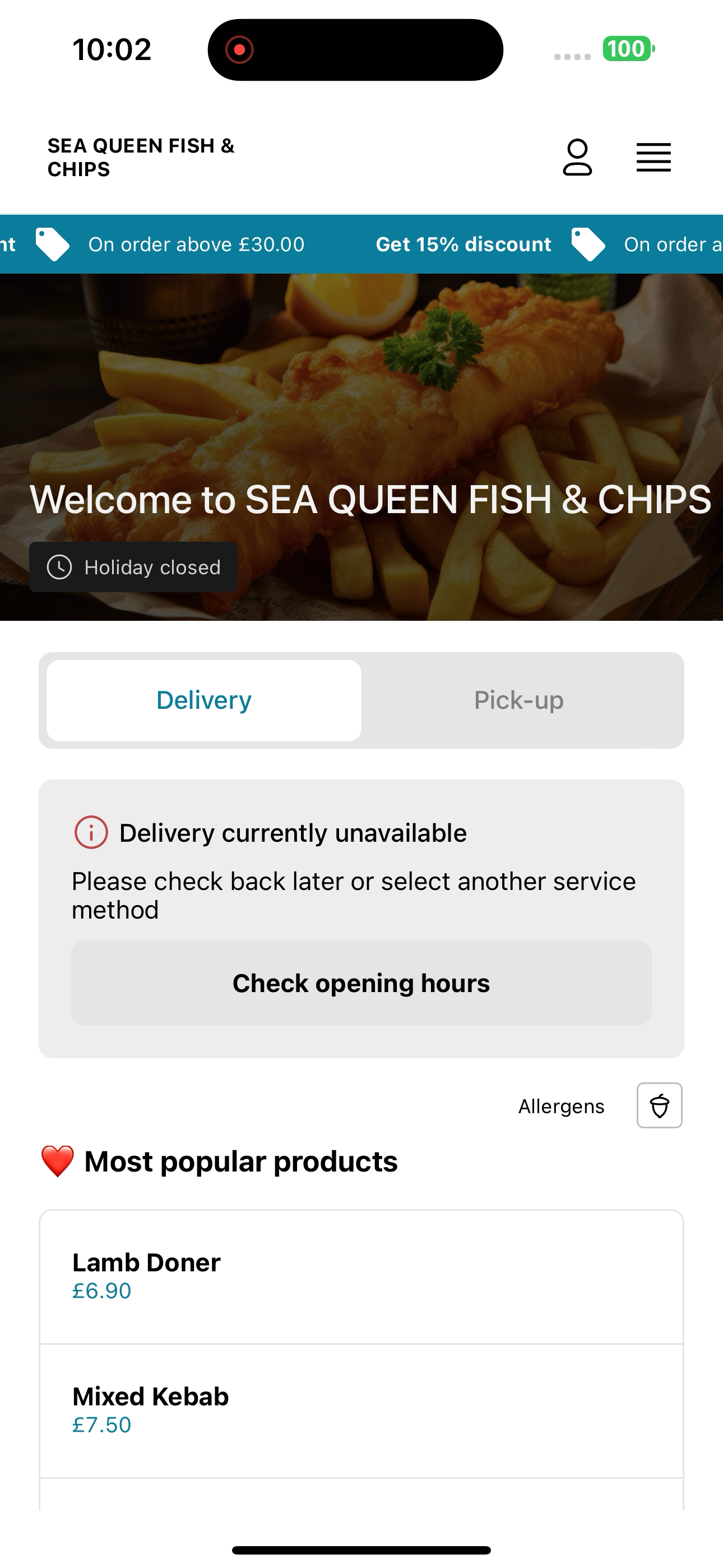 SEA QUEEN FISH & CHIPS screenshot 5