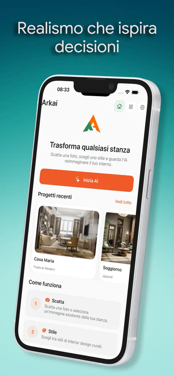 Screenshot #2 pour Arkai: AI Interior Design