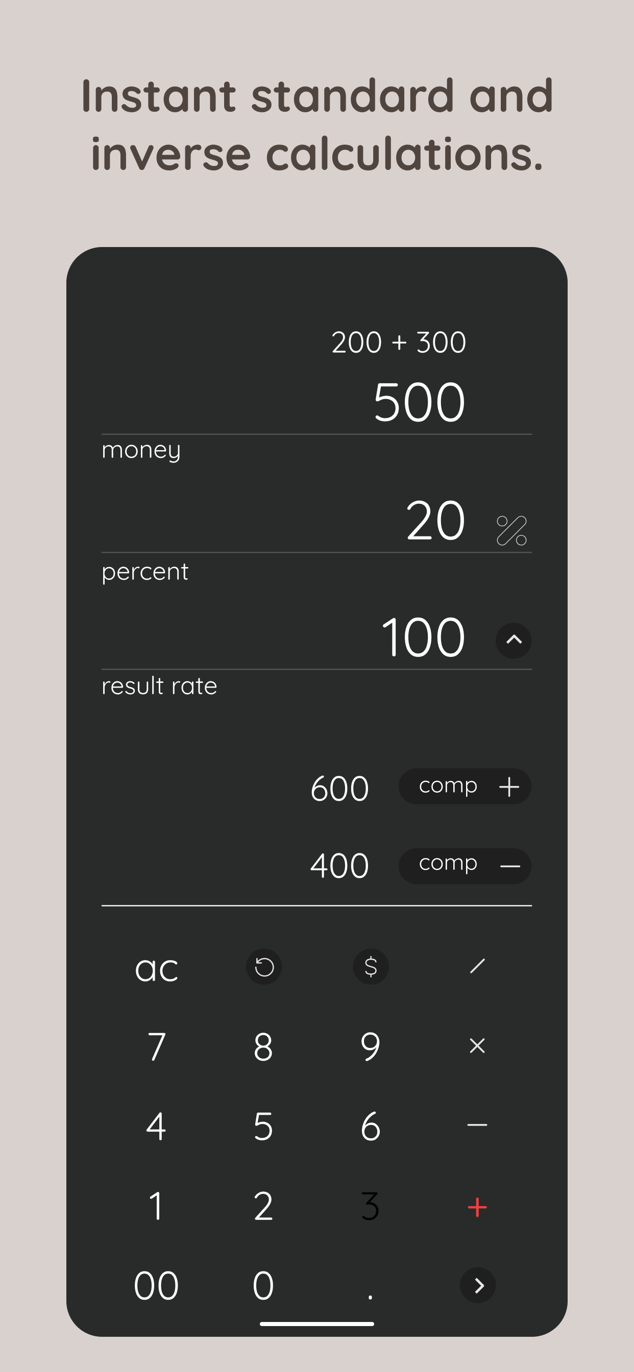 Percent with currency screenshot 3