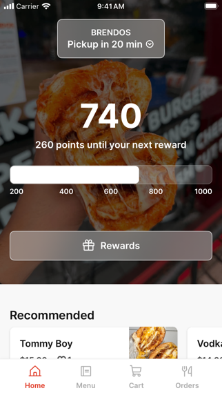 BRENDOS iPhone screenshot 1 - Food & Drink app