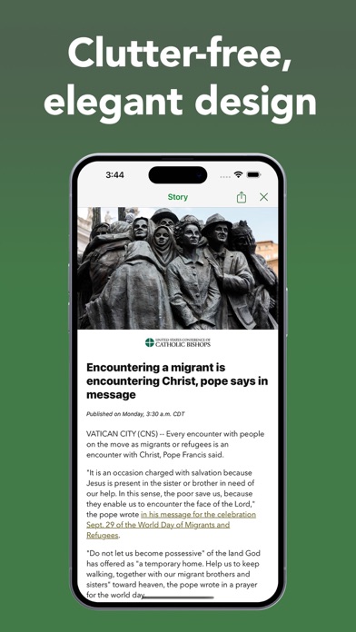 The Catholic News Reader Screenshot