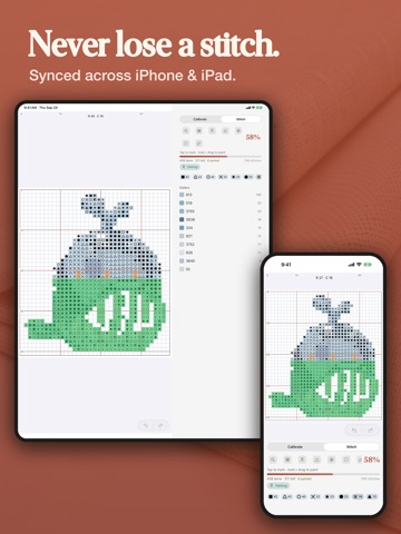 Stitchwork: Cross Stitch Chart iPad screenshot
