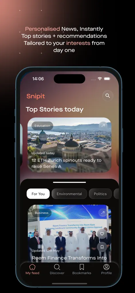 Snipit App - 뉴스 앱 | MWM