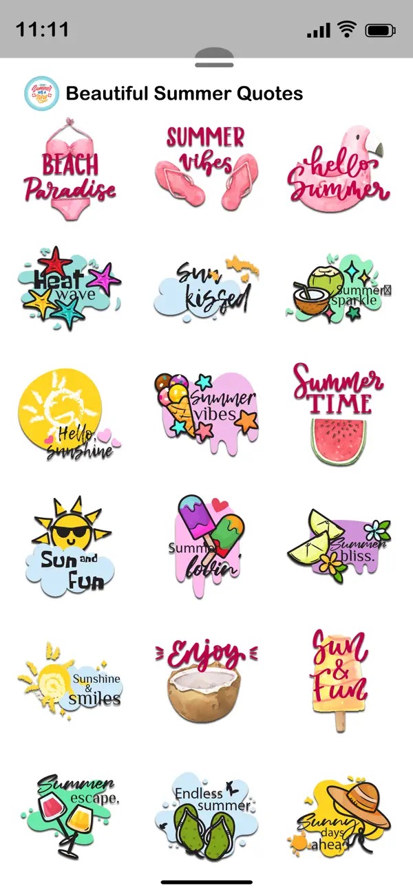 Screenshot #2 pour Beautiful Summer Quotes