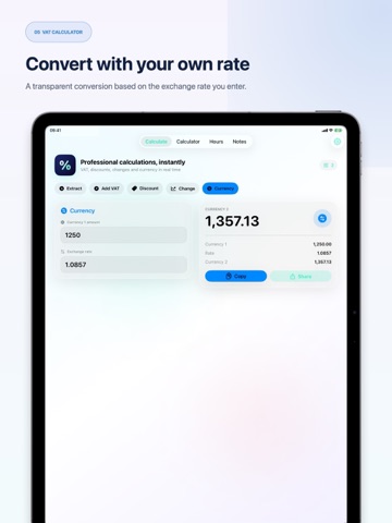 VAT Calculator % iPad screenshot
