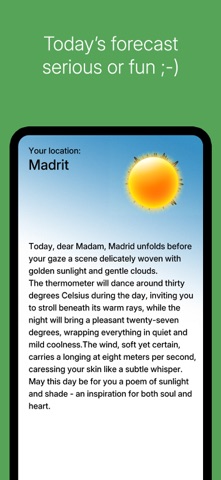 AI Weather Buddy iPhone screenshot