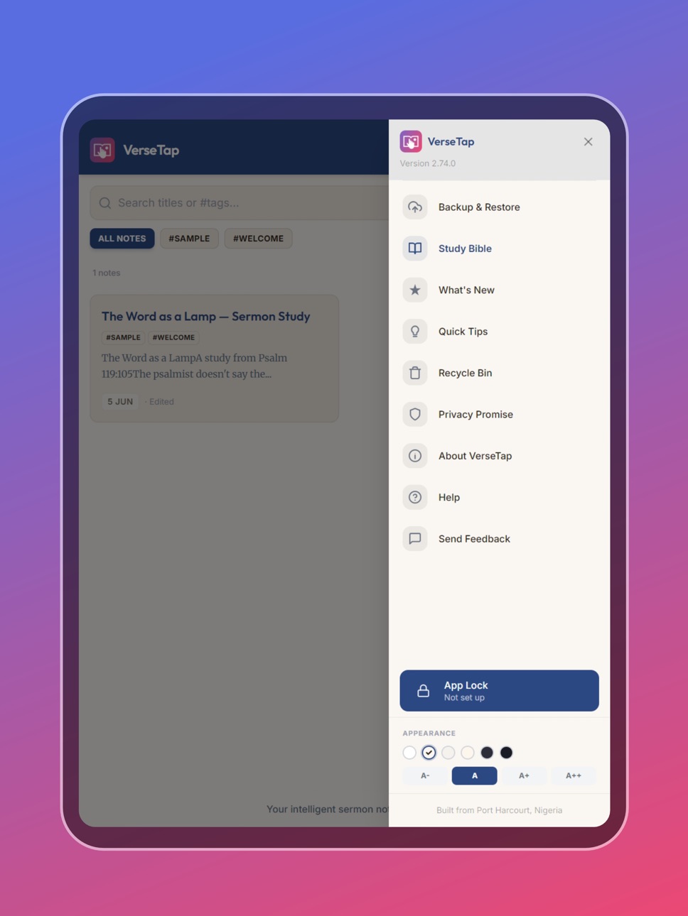 iPad screenshot