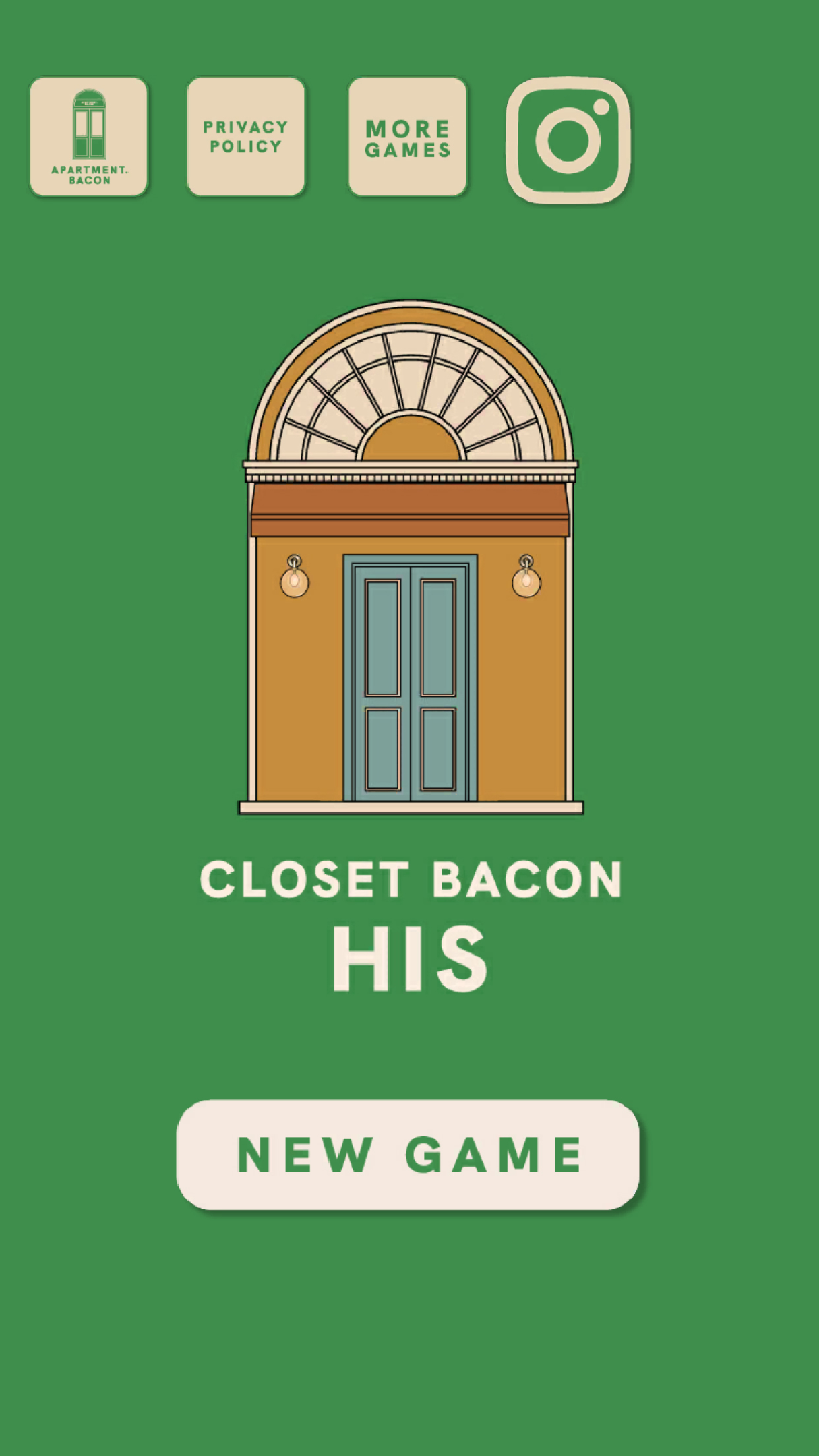 CLOSET BACON HIS