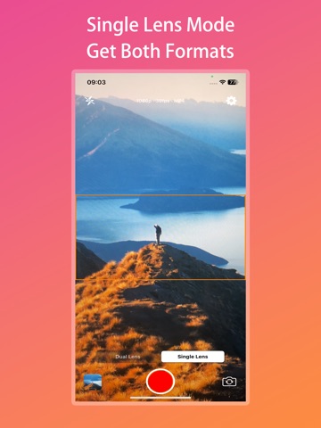 Dual Cam Recorder Pro One Take iPad screenshot