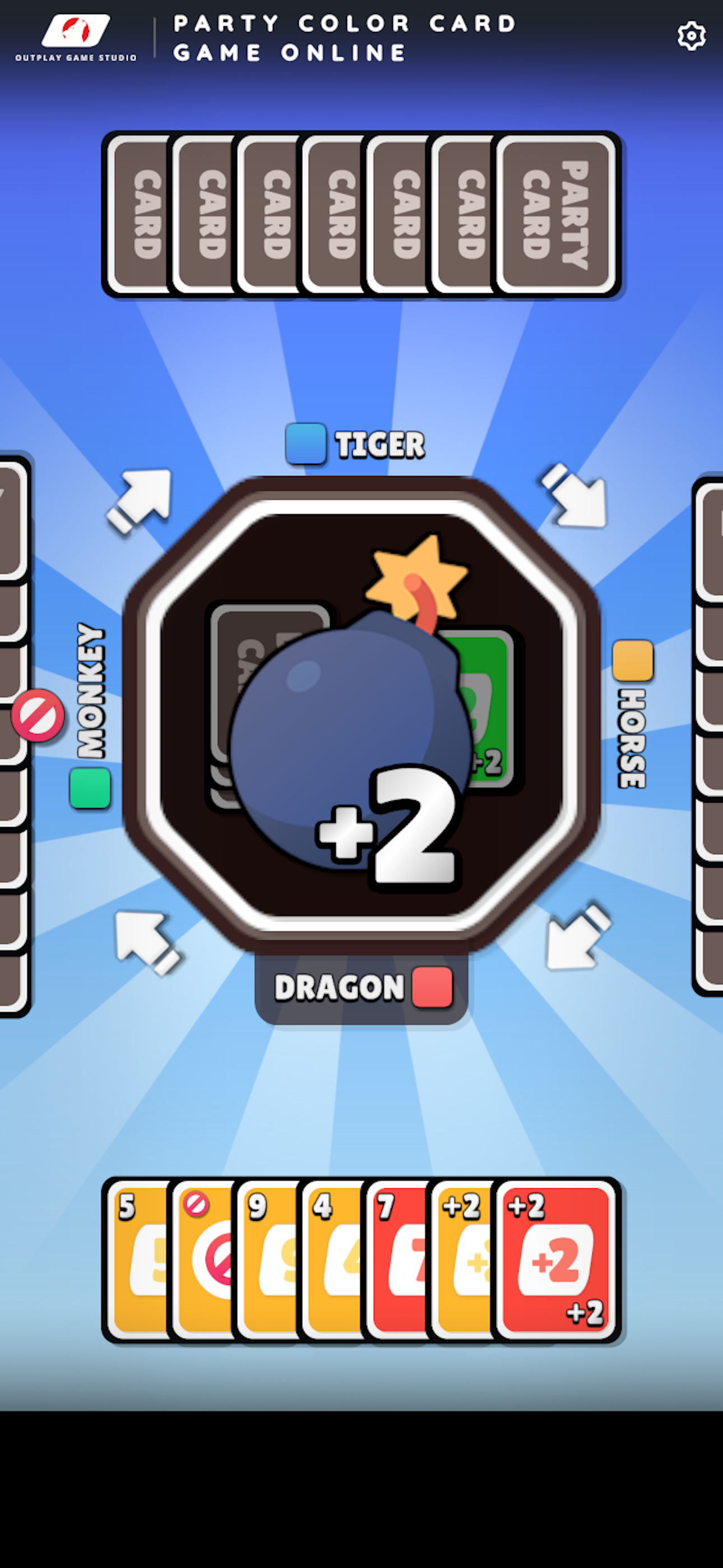 Party Color Card Game Online