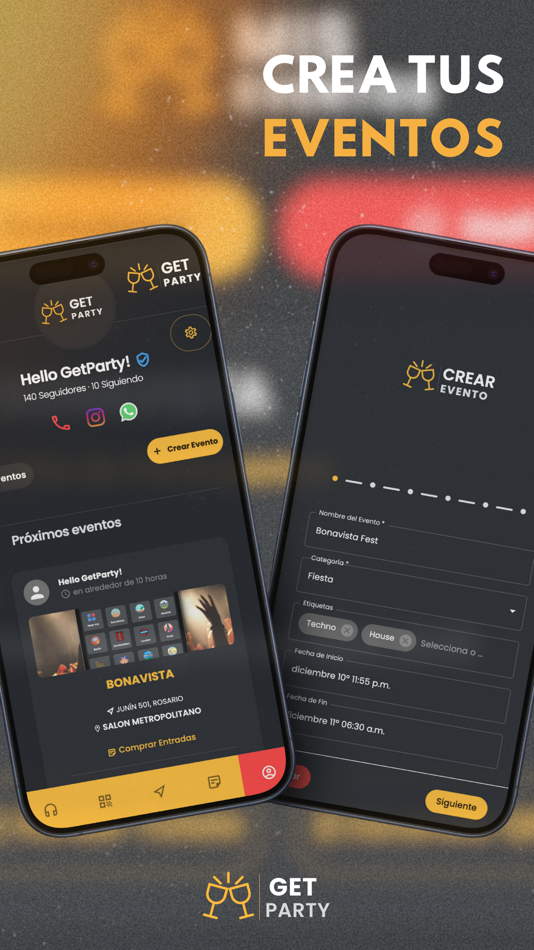 #1. Get Party! (iOS) Ved: Juan Cruz Lombardo Bonino