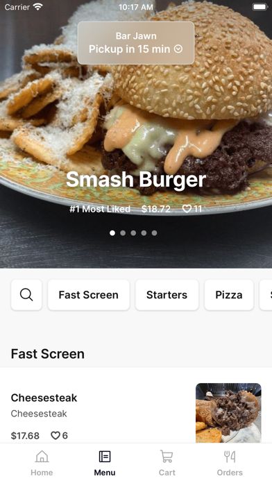 Bar Jawn iPhone screenshot 2 - Food & Drink app