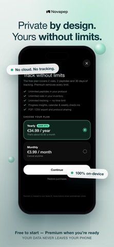 Novapep - Peptide Tracker Screenshot 4 of 5