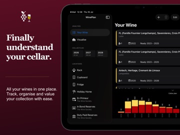 WinePlan iPad screenshot