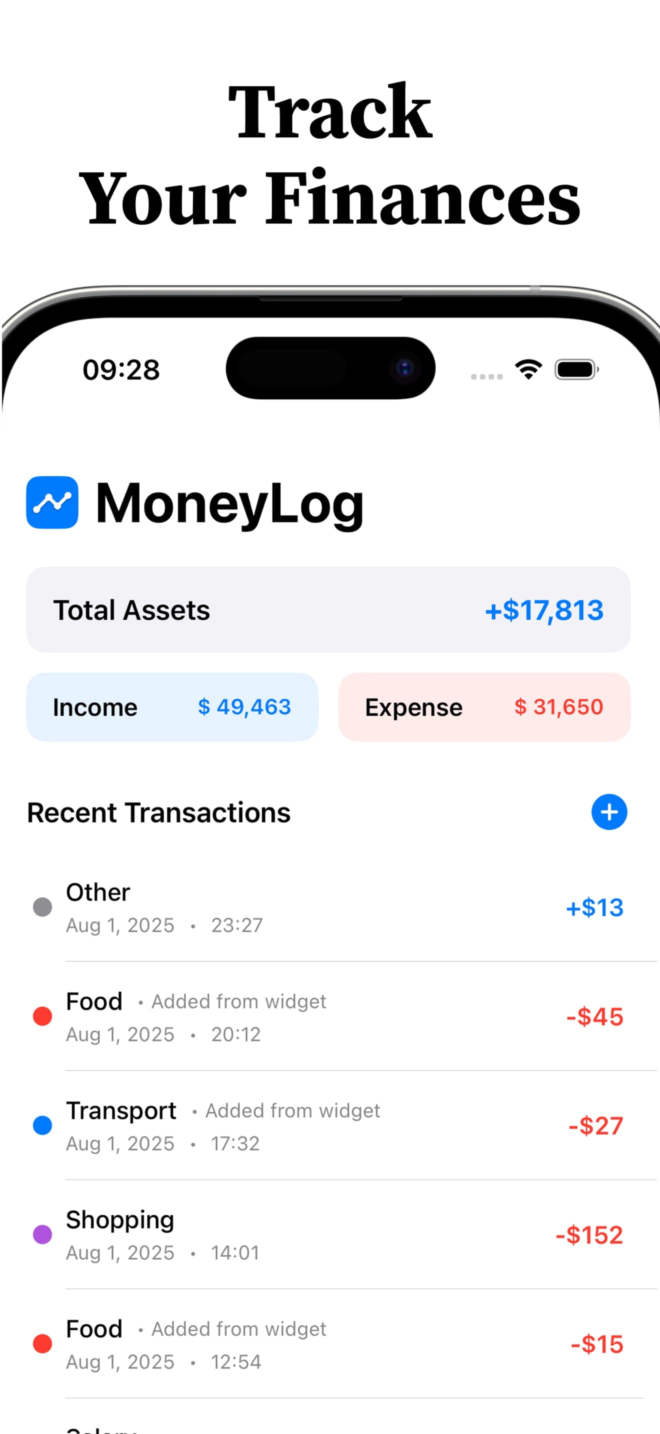 MoneyLog+ screenshot 3
