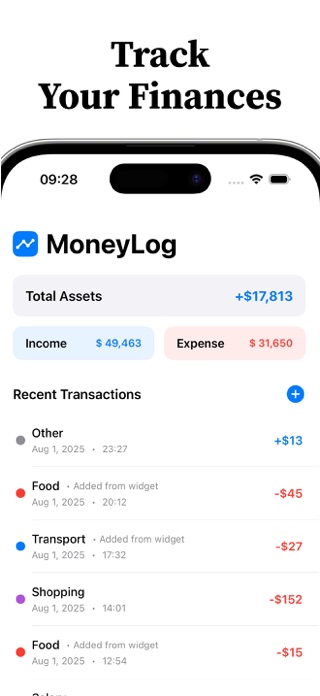 MoneyLog+ Screenshot 3 of 4