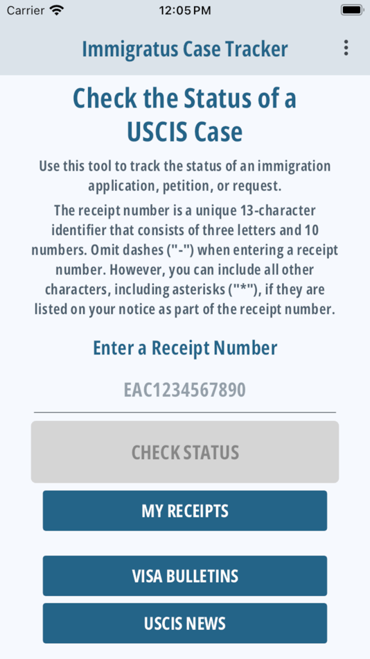 #3. Immigratus USCIS Case Status (iOS) Podle: Inmigracion Apps