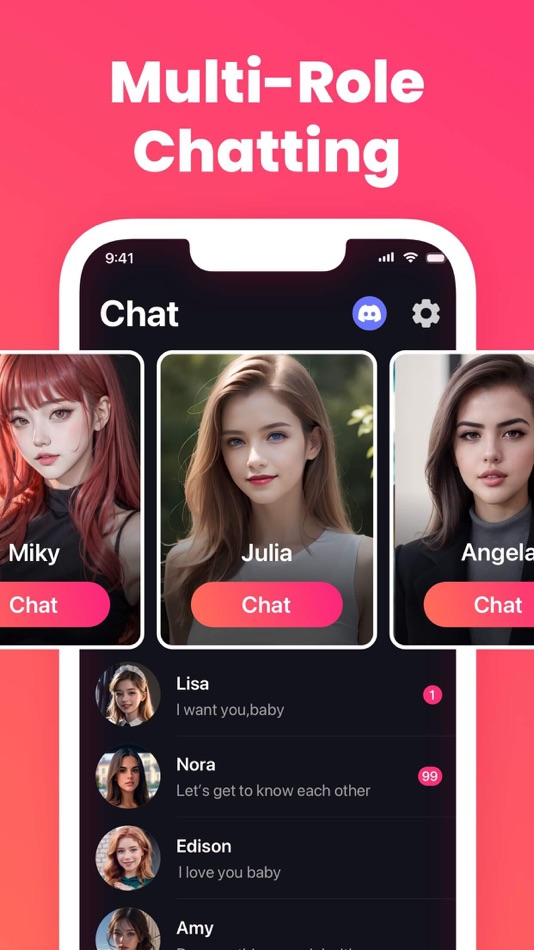 #5. Mimico - Ai friend chat (iOS) Podle: MATRIX MOBILE PTE. LTD.