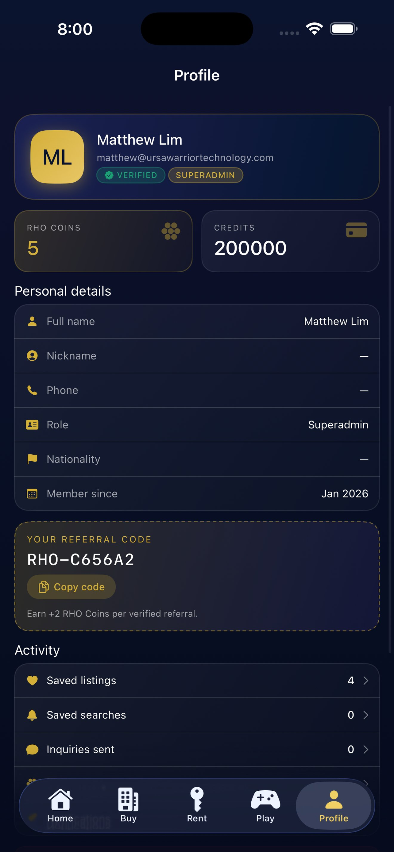 RHO Property screenshot 7