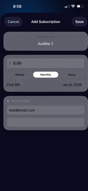 SubTrack: Subscription Manager screenshot 4