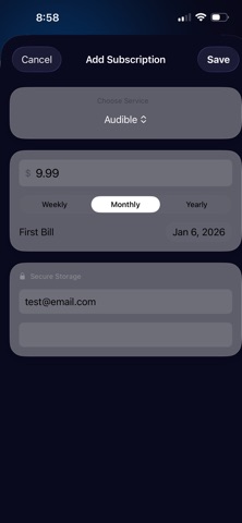 SubTrack: Subscription Manager Screenshot 4 of 9