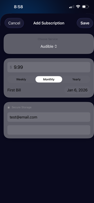 SubTrack: Subscription Manager Screenshot 4 of 9
