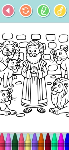 Bible Coloring Book for Kids iPhone screenshot