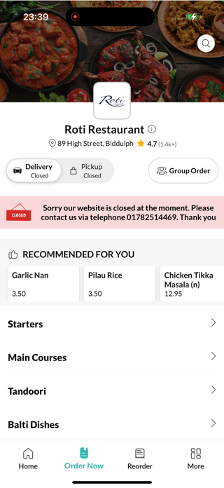 Roti Restaurant. Screenshot 2 of 4