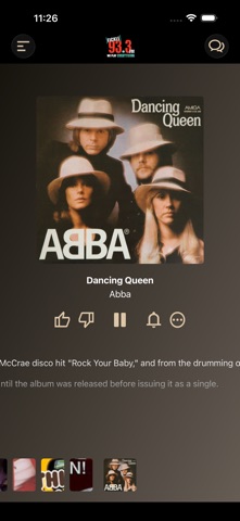Fickle 93.3 app screenshot