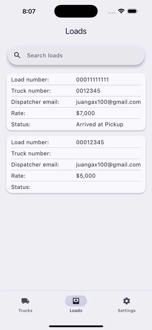 #3. Loadgrid (iOS) De: Juan Bustos