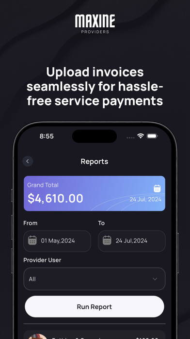 MyMaxine Provider Screenshot